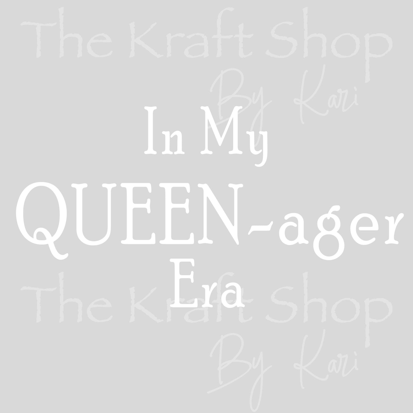 UV DTF In My Queen - ager Era gen x tumbler decal, permanent sticker. #4634