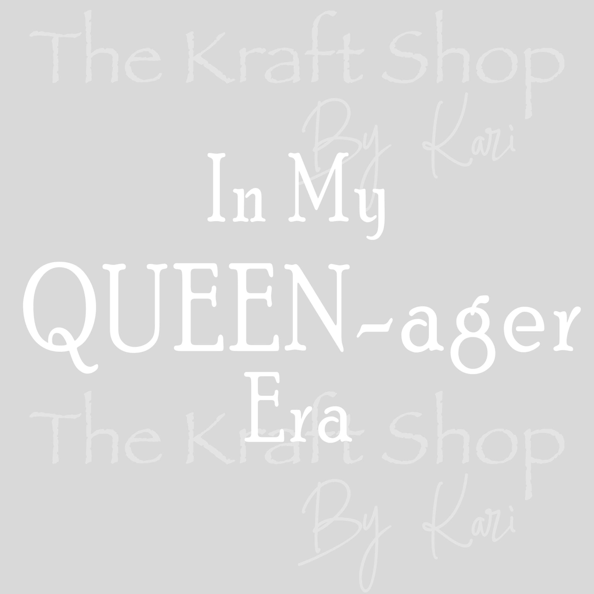 UV DTF In My Queen - ager Era gen x tumbler decal, permanent sticker. #4634