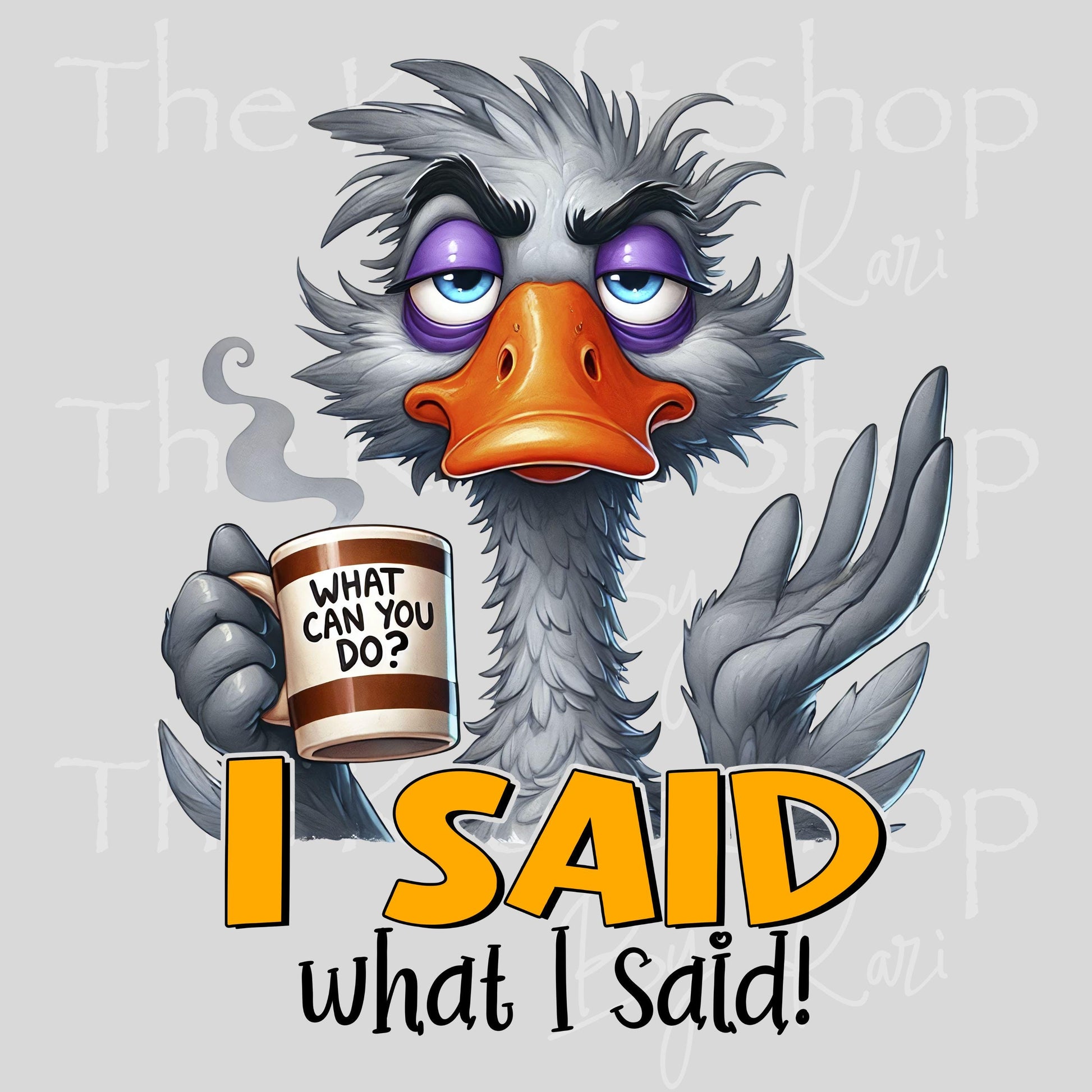 UV DTF I said what I said sarcastic funny decal #4647