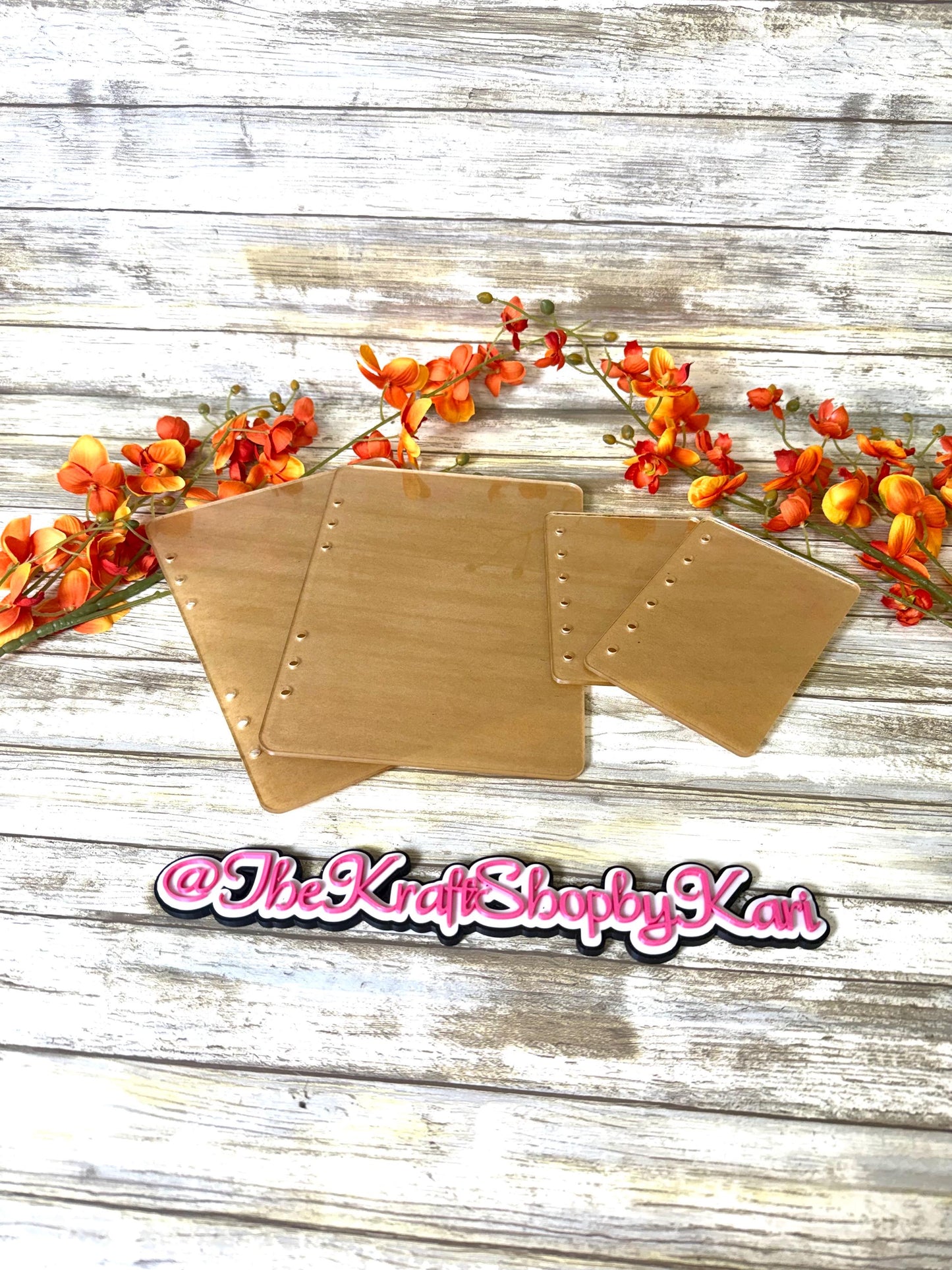 Acrylic notebook blank set DIY notebook