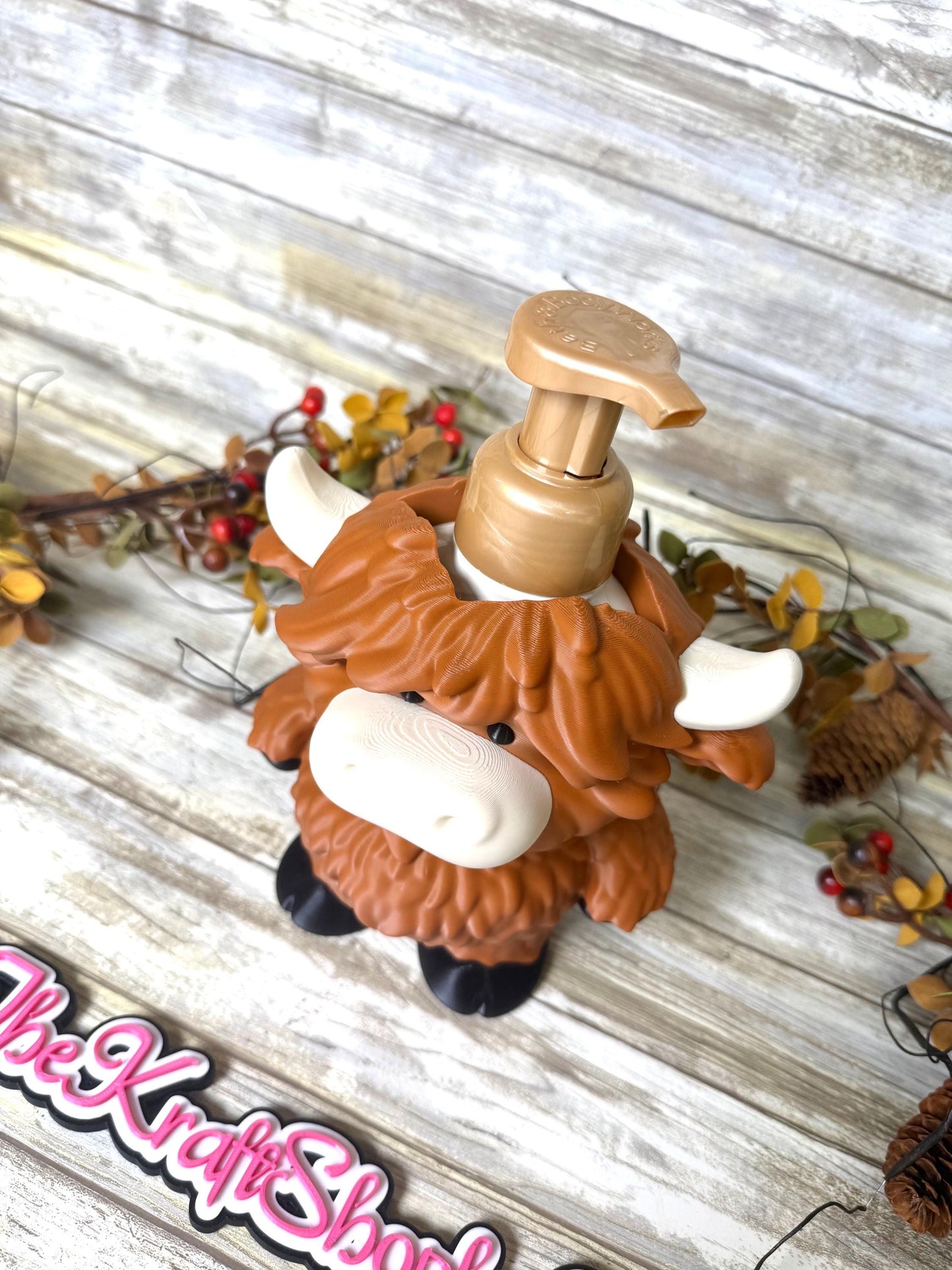 3D Highland cow soap holder. Ready to ship.