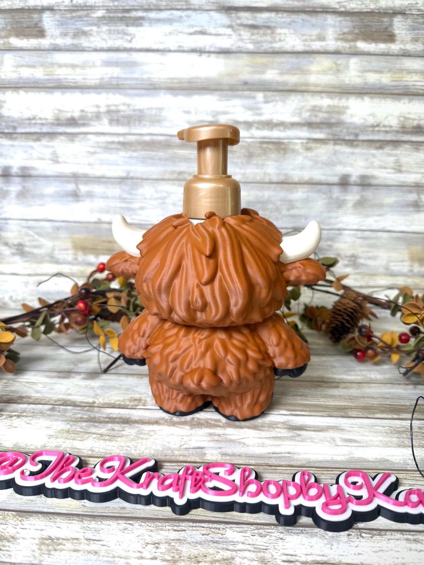 3D Highland cow soap holder. Ready to ship.