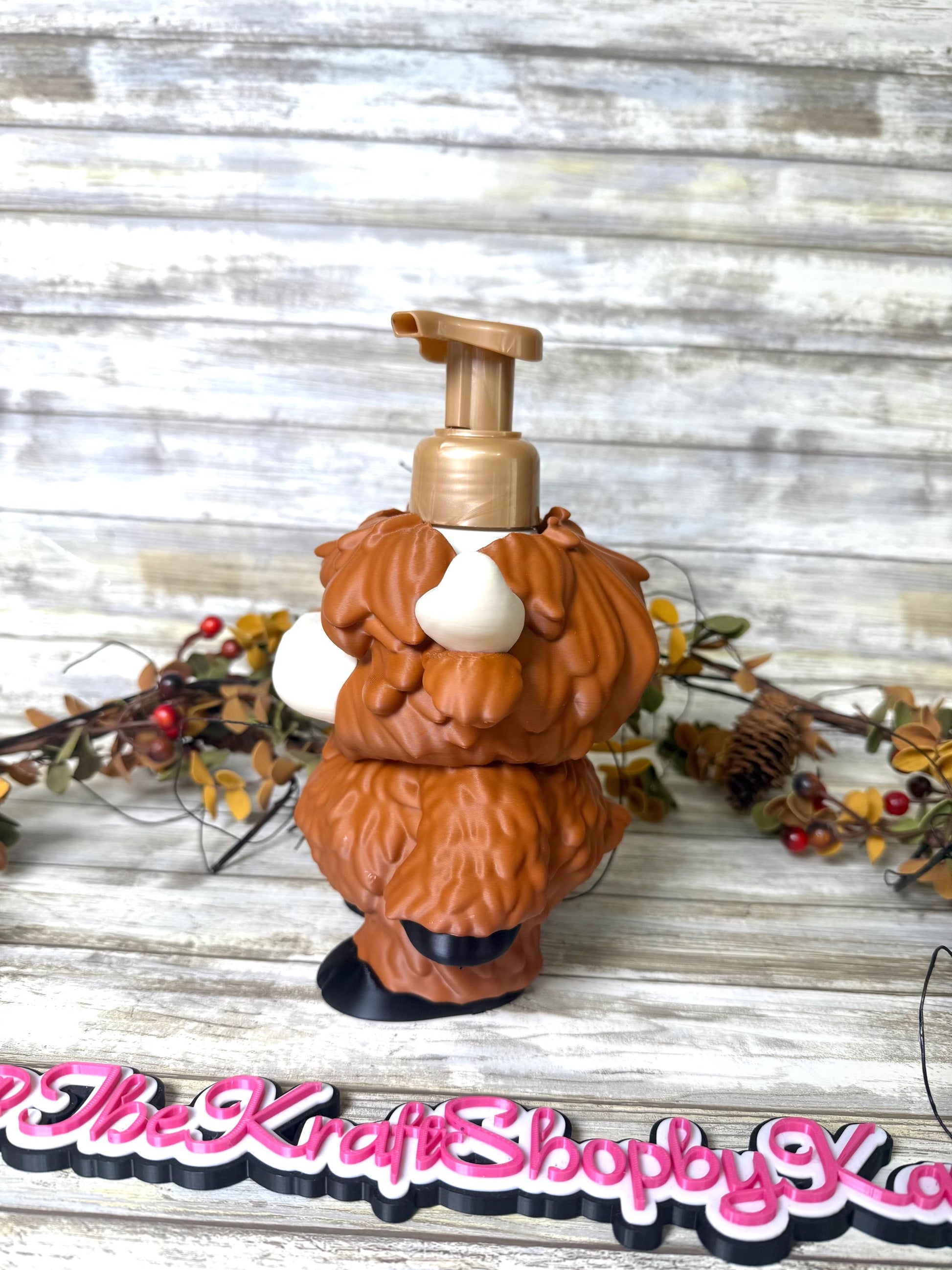 3D Highland cow soap holder. Ready to ship.