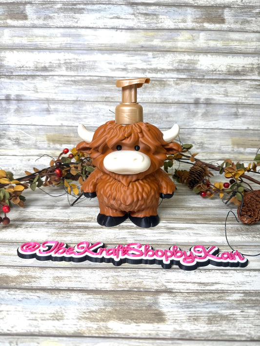 3D Highland cow soap holder. Ready to ship.