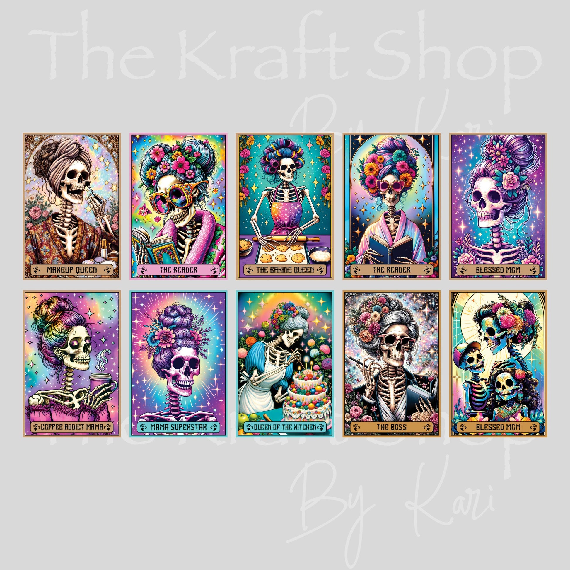 UV DTF Mothers Day Tarot Card decals tumbler decal #7681