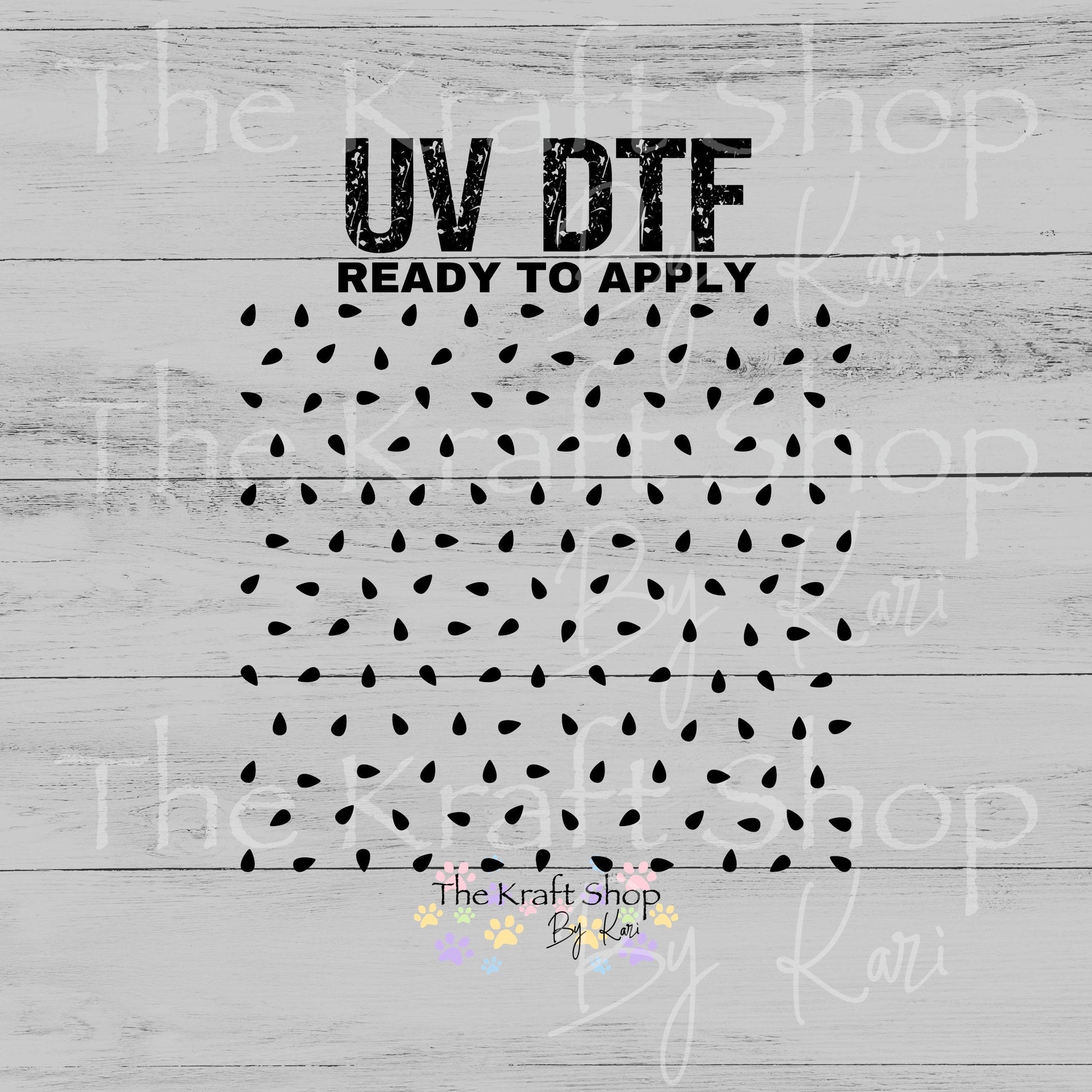 UV DTF Watermelon Seeds Element sheet 8x8 decal, tumbler decal, permanent sticker. #10511