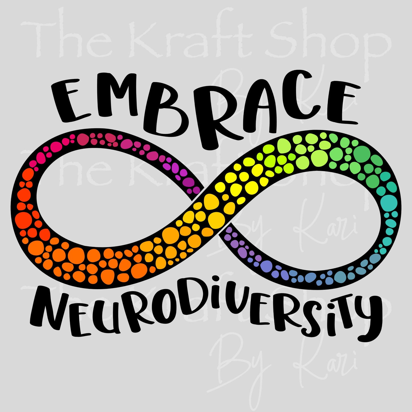 UV DTF Embrace Neurodiversity Fibro Warrior Fibromyalgia Awareness decal #4758