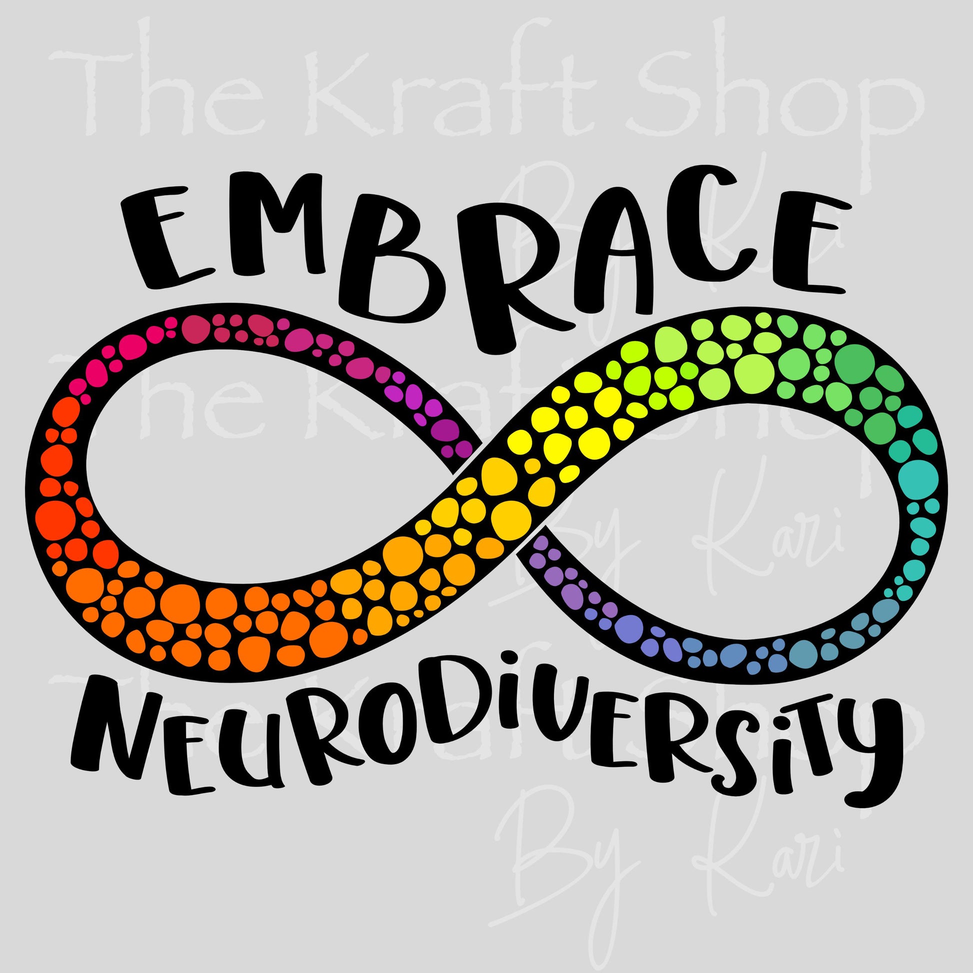 UV DTF Embrace Neurodiversity Fibro Warrior Fibromyalgia Awareness decal #4758