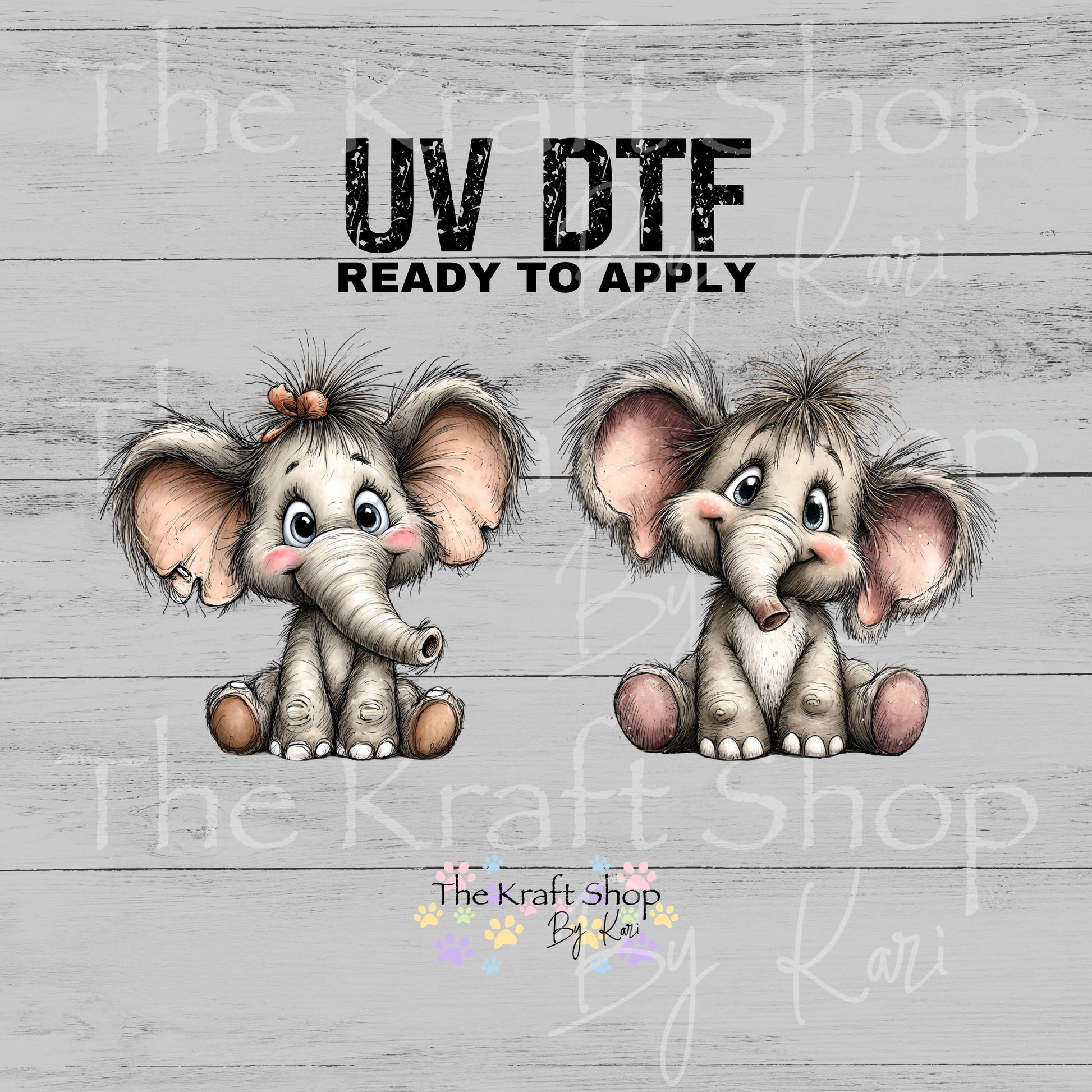UV DTF Whimsical leopards 2pk decals, tumbler decal, permanent sticker.#1154