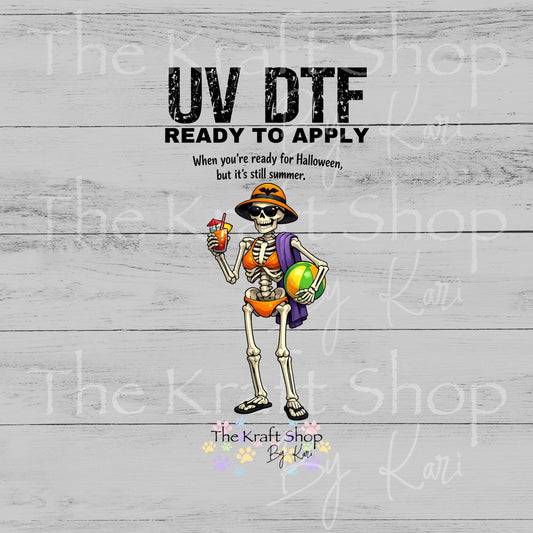 UV DTF When you are ready for Halloween Spooky Summer Summerween spooky decal #7715