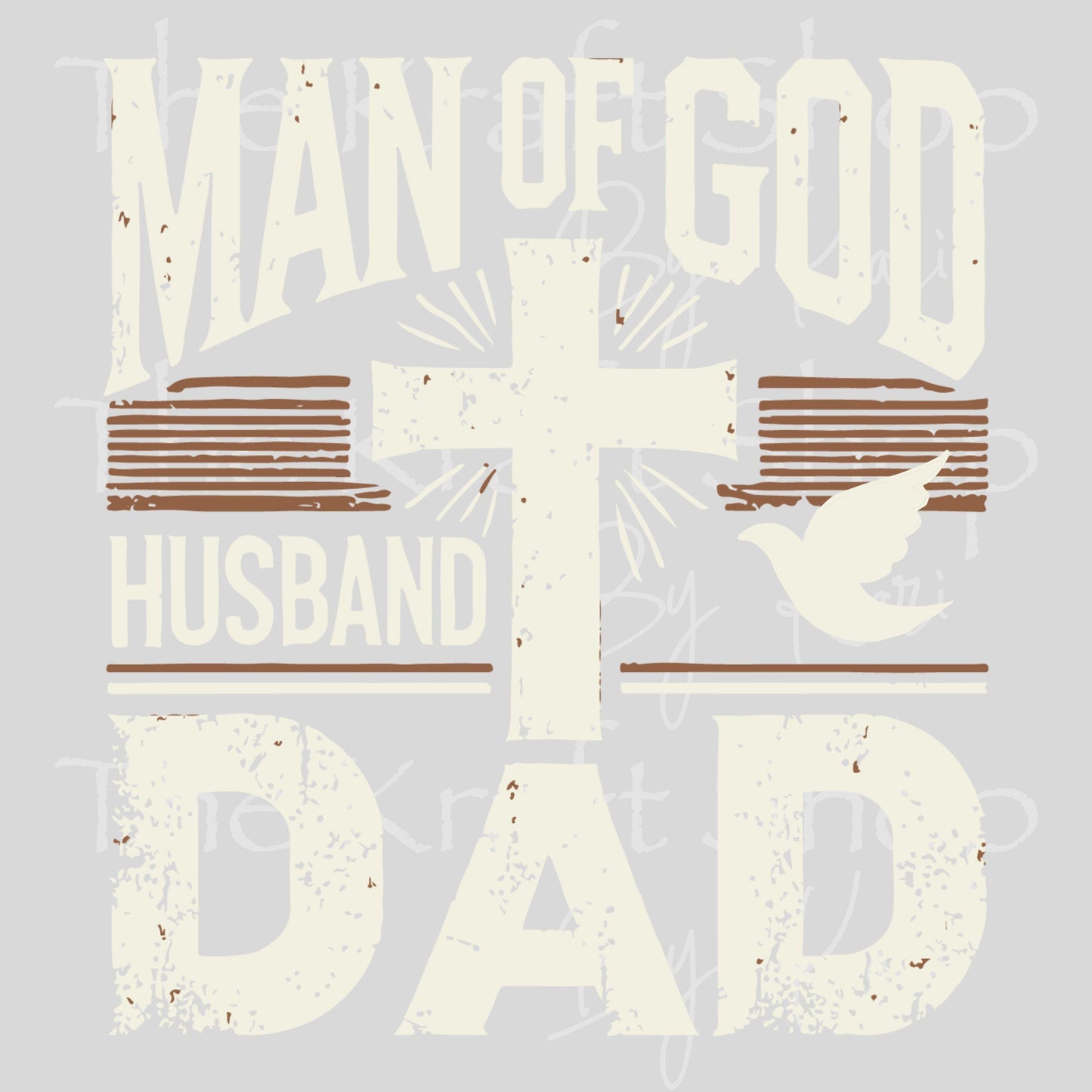 UV DTF Man of God Husband Christian decal, tumbler decal, permanent sticker. #4778