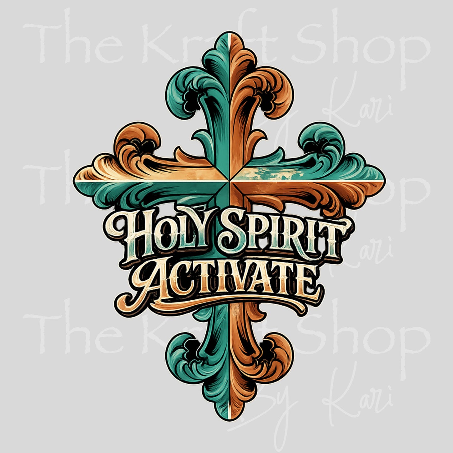 UV DTF Holy Spirit Activate decal. Permanent sticker #4781
