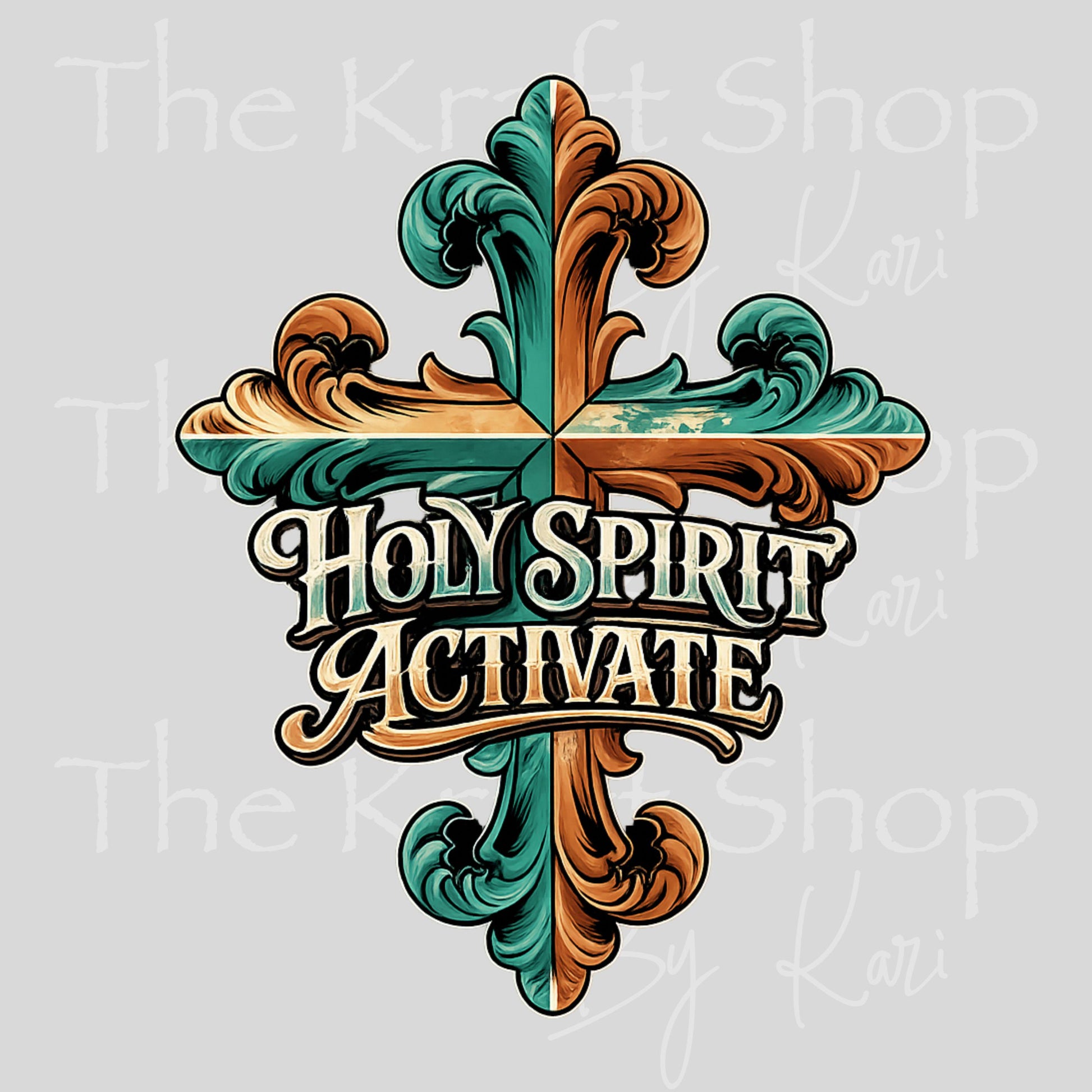 UV DTF Holy Spirit Activate decal. Permanent sticker #4781