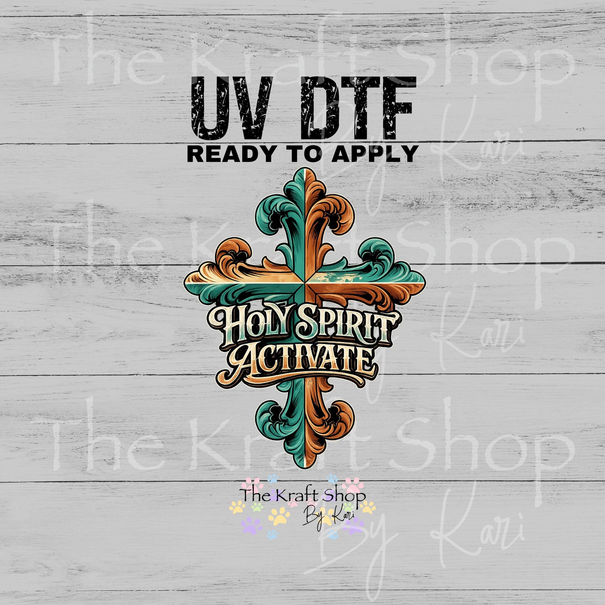 UV DTF Holy Spirit Activate decal. Permanent sticker #4781