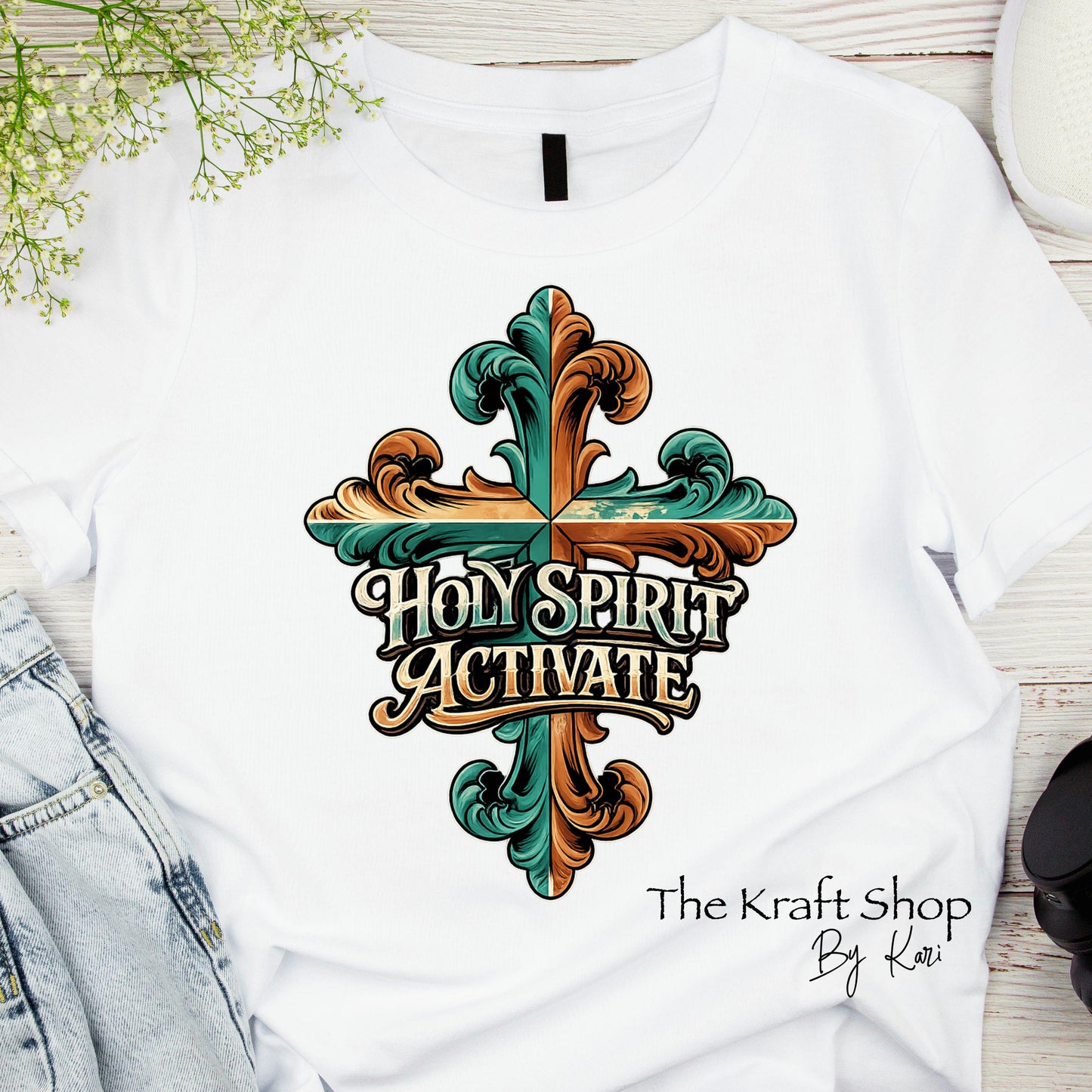 DTF ready to press transfer Holy Spirit Activate shirt transfer #11655