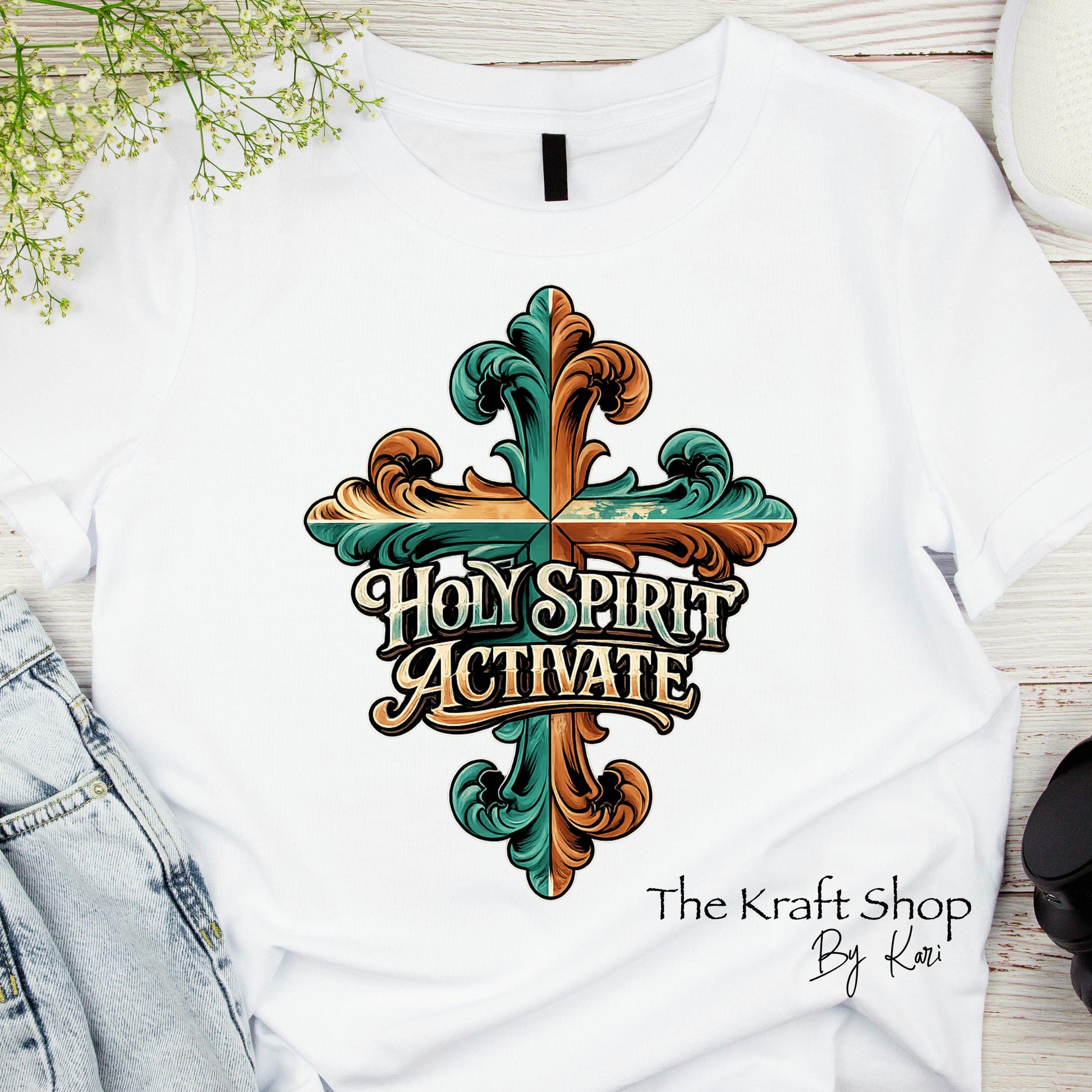 DTF ready to press transfer Holy Spirit Activate shirt transfer #11655