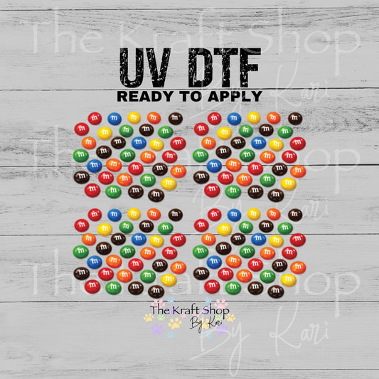 UV DTF Chocolate Candy MM 6x5 Element sheet decal #10533