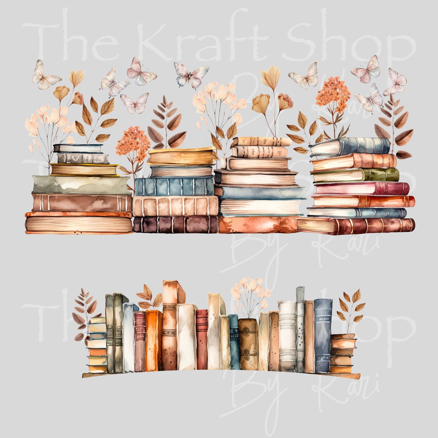 UV DTF 40 oz ready to apply Fall Books wrap decal , quencher tumbler decal #3215