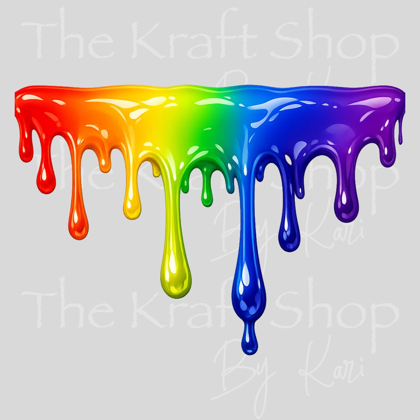 UV DTF Horror scene, fall or rainbow Slime Drip Element Spooky Halloween sheet decal #7752