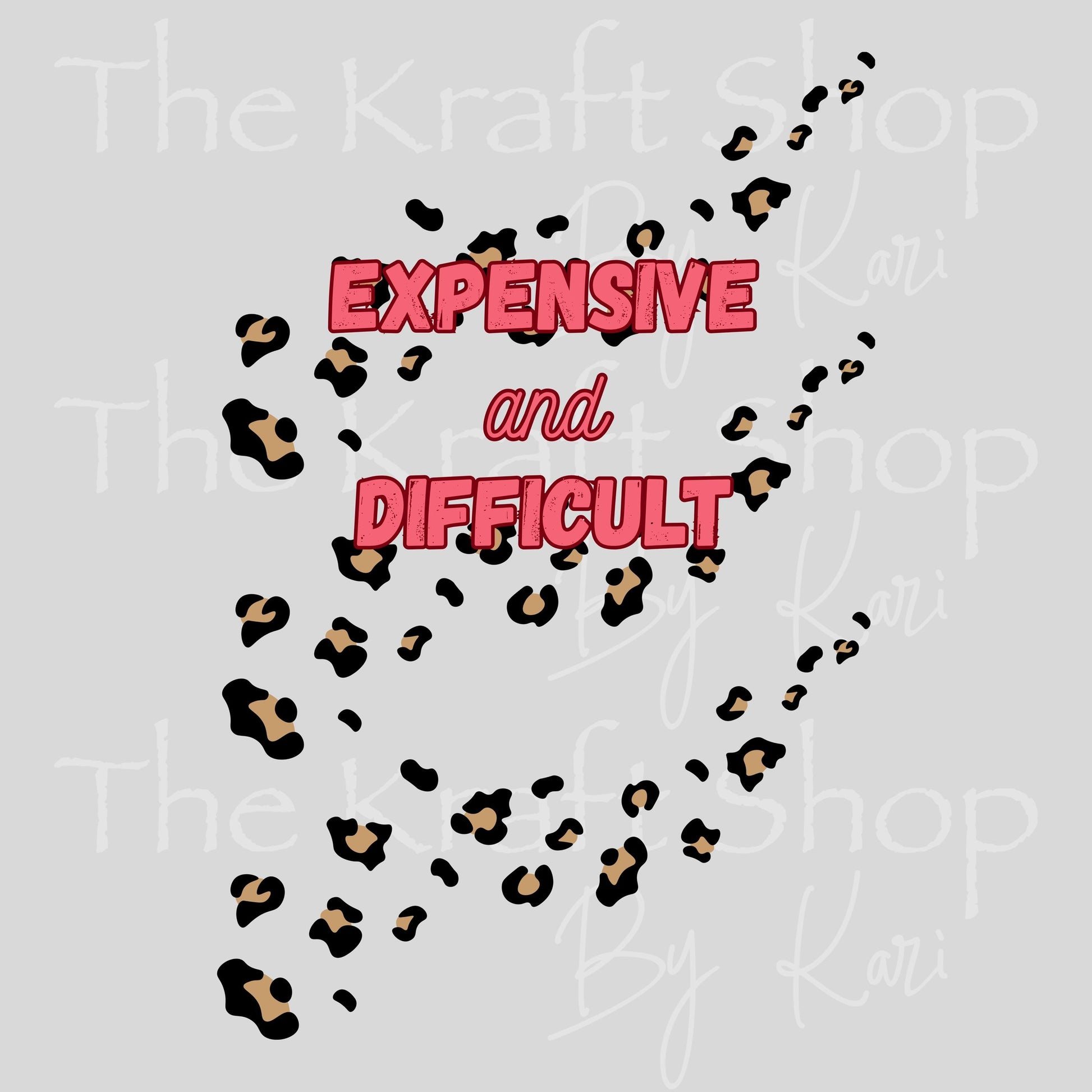 UV DTF Sticker print Expensive And Difficult Notebook Element sheet 8.5x5.7 inches, decal #5606