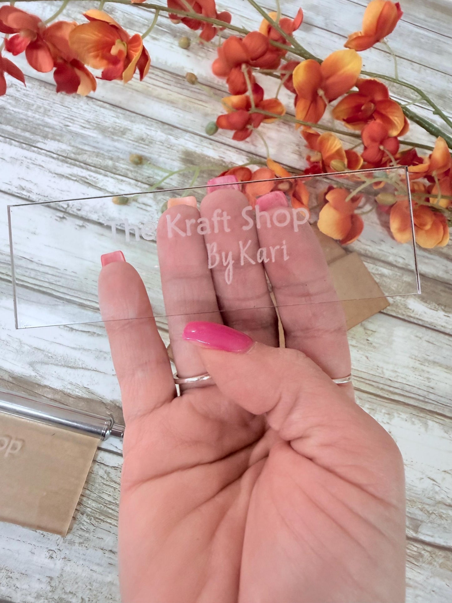 Acrylic Pen wrap template used for pen wraps, quilting or woodworking. Crafter supply and tool. Tumbler templates. DIY supply.