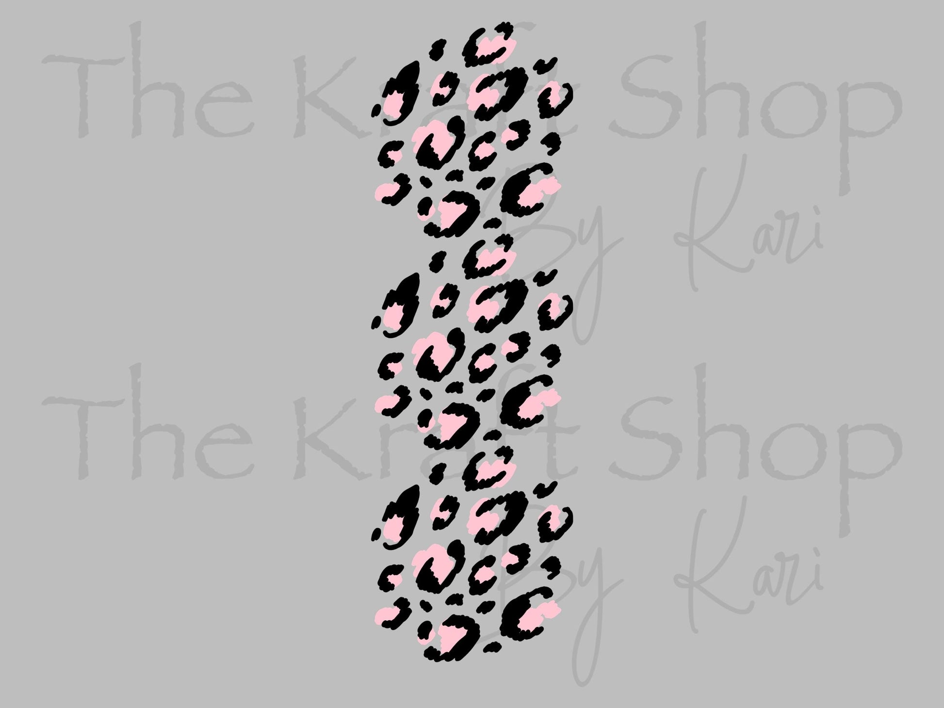 UV DTF Pen Wrap Ready To Apply Sticker Print. Pink Leopard Spots with transparent backing Uv Pen wrap. #8050