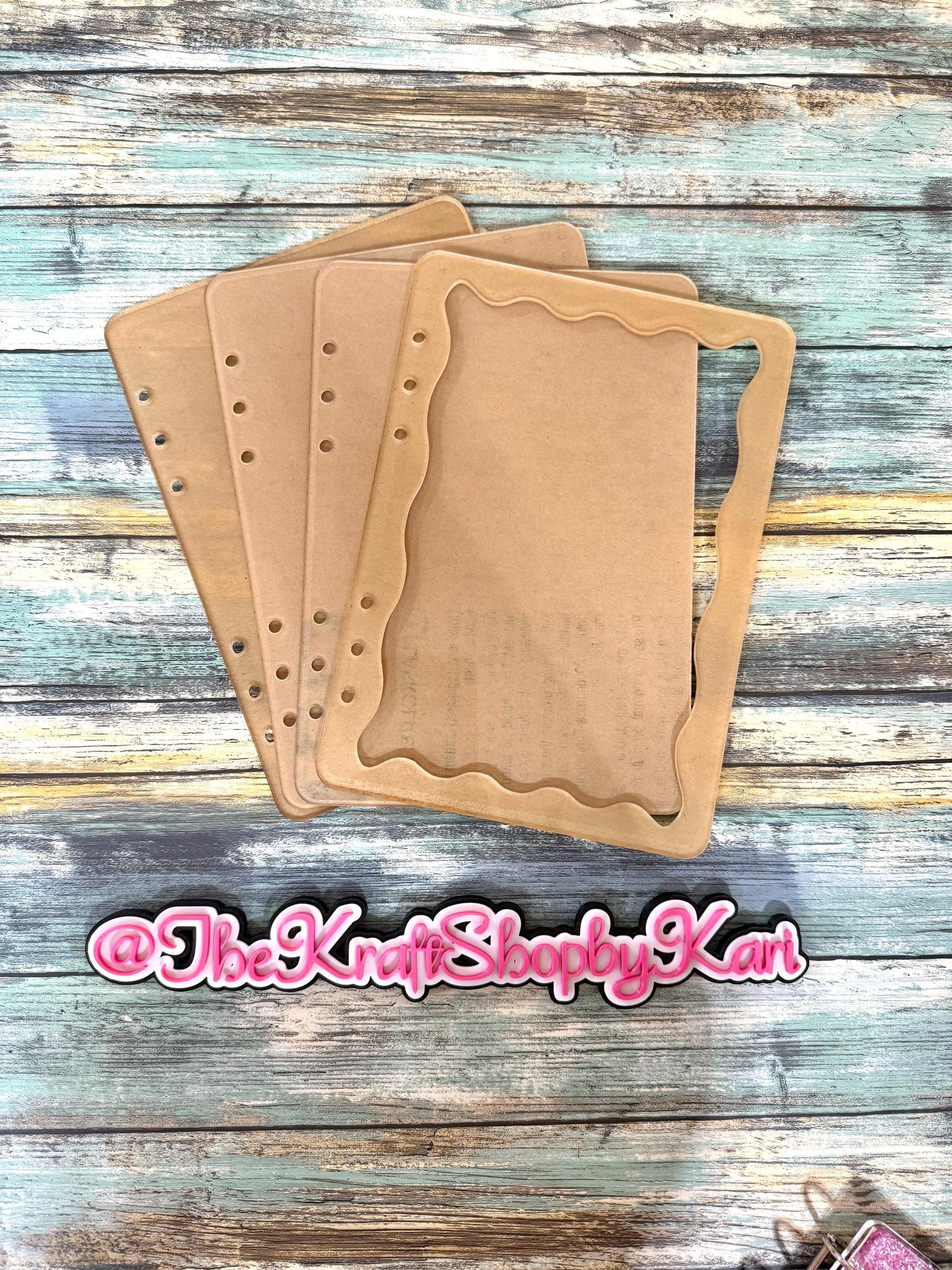 Acrylic peekaboo shaker notebook blank set DIY notebook