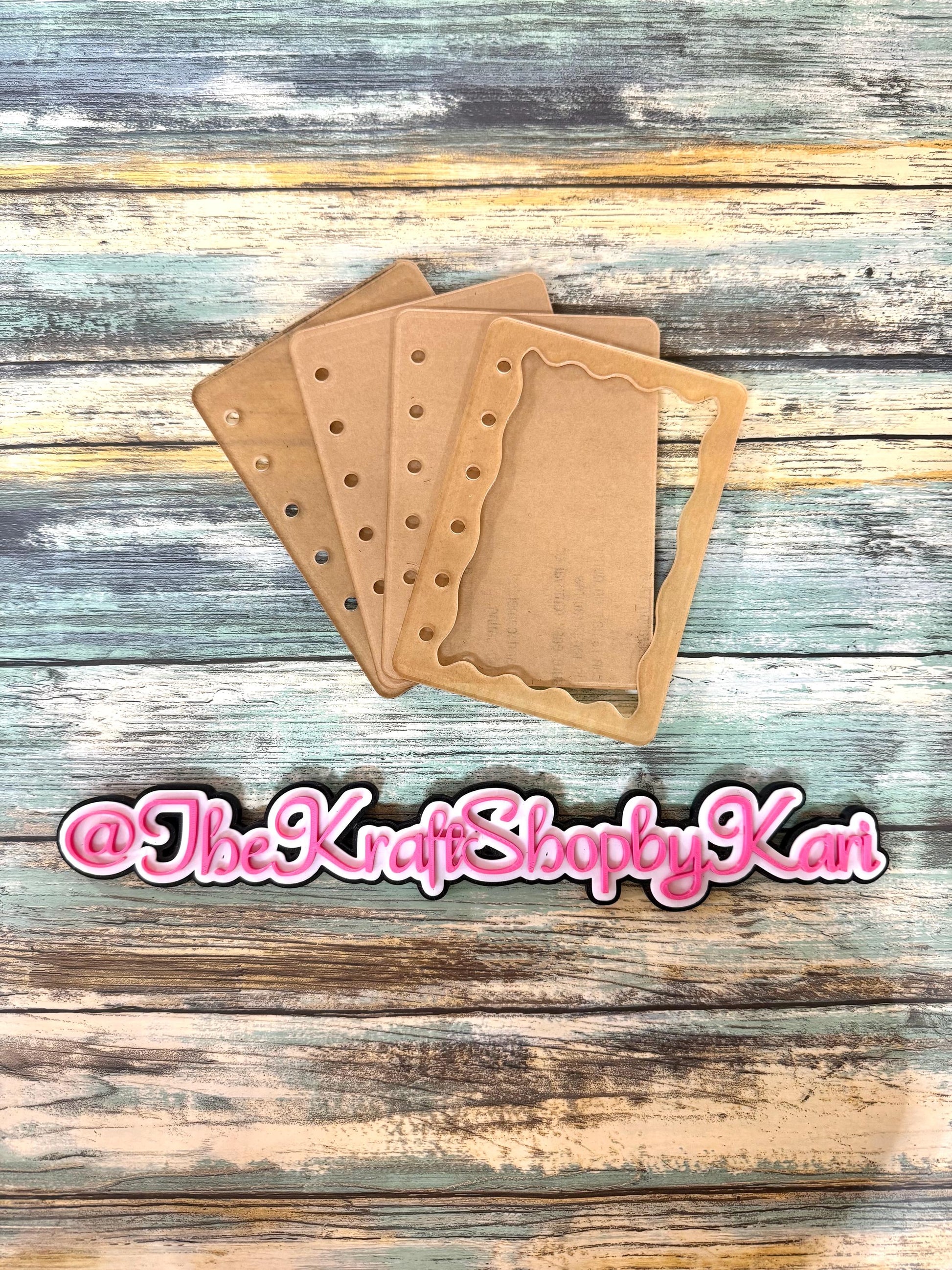 Acrylic peekaboo shaker notebook blank set DIY notebook