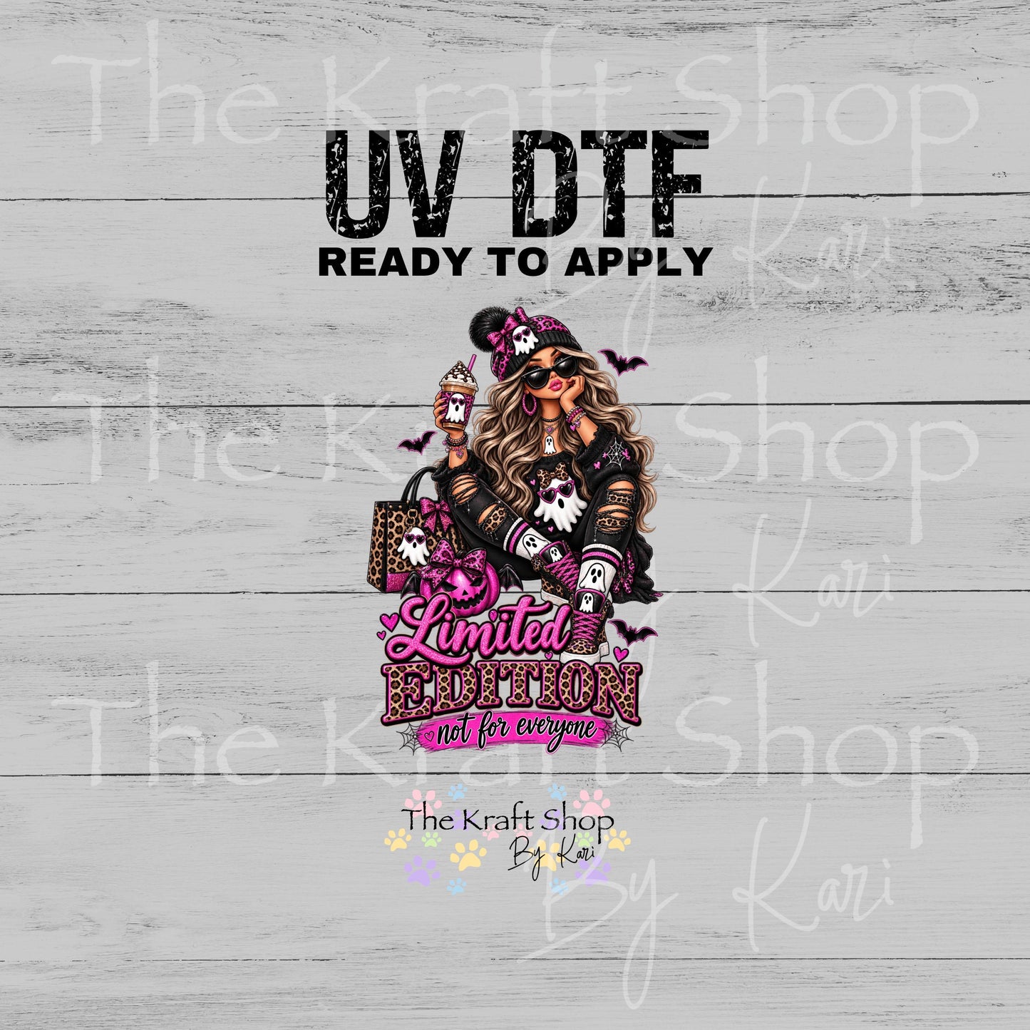 UV DTF Sticker print. Limited Edition decal, tumbler decal, permanent sticker. #4813