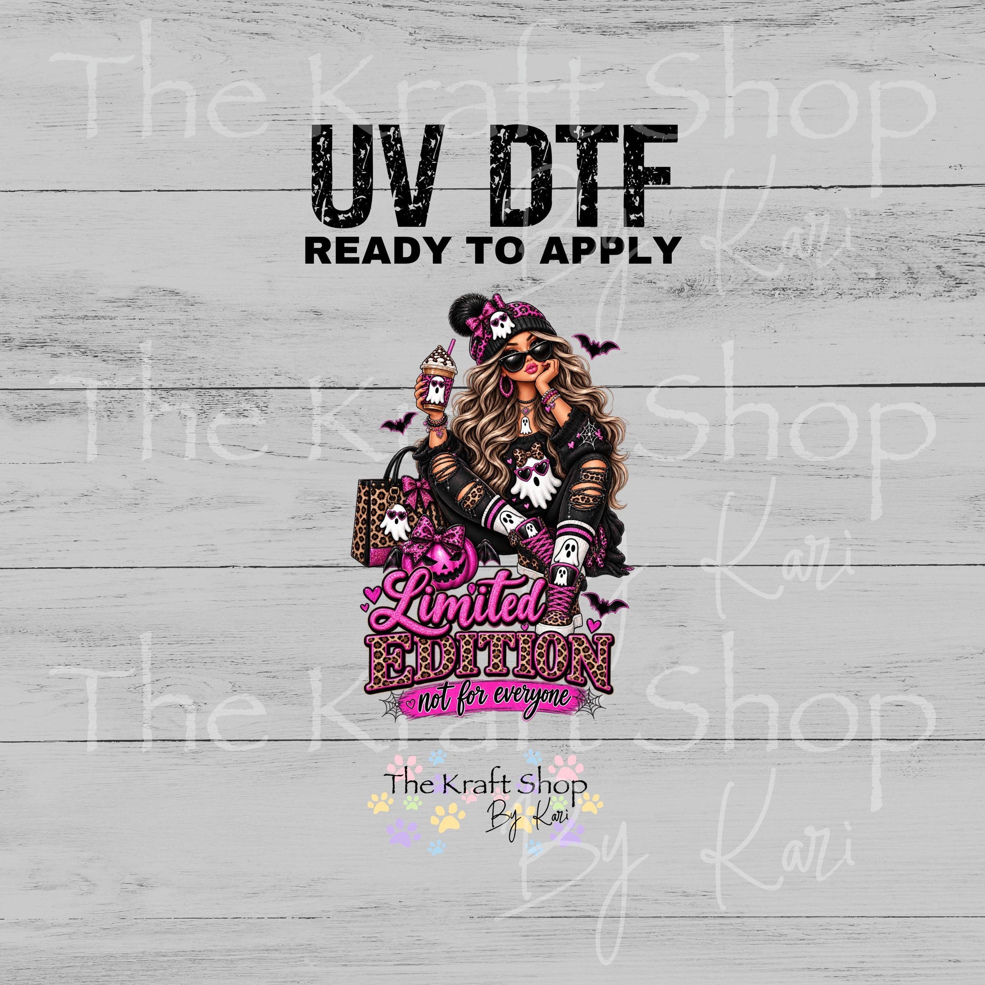 UV DTF Sticker print. Limited Edition decal, tumbler decal, permanent sticker. #4813