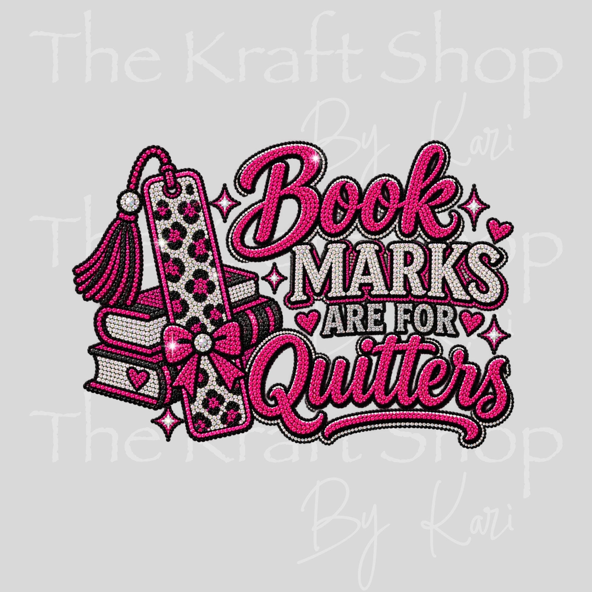 UV DTF Sticker print. Bookmarks Are For Quitters decal, tumbler decal, permanent sticker. #4816