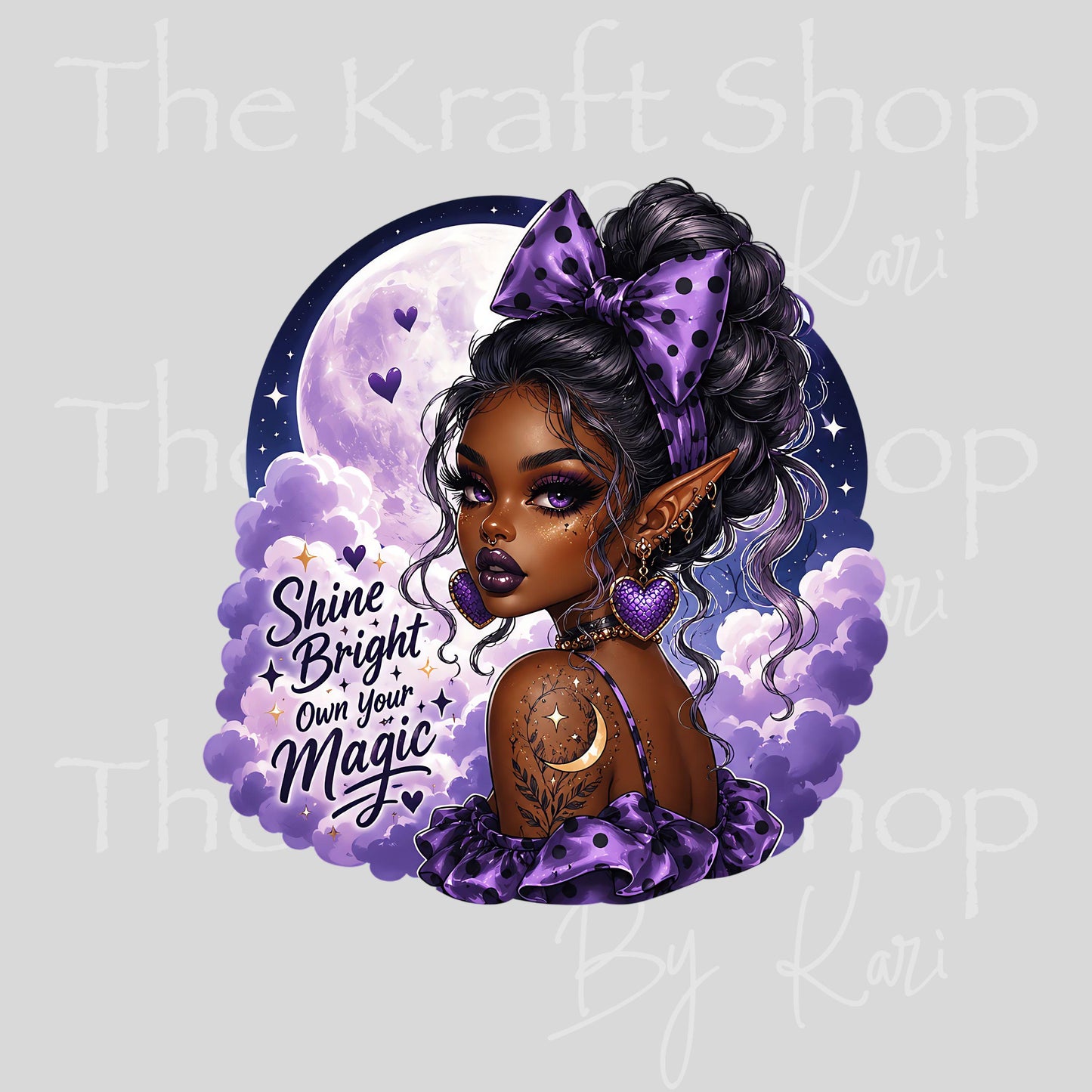 UV DTF Sticker print. Shine Bright Magic decal, tumbler decal, permanent sticker. #4822