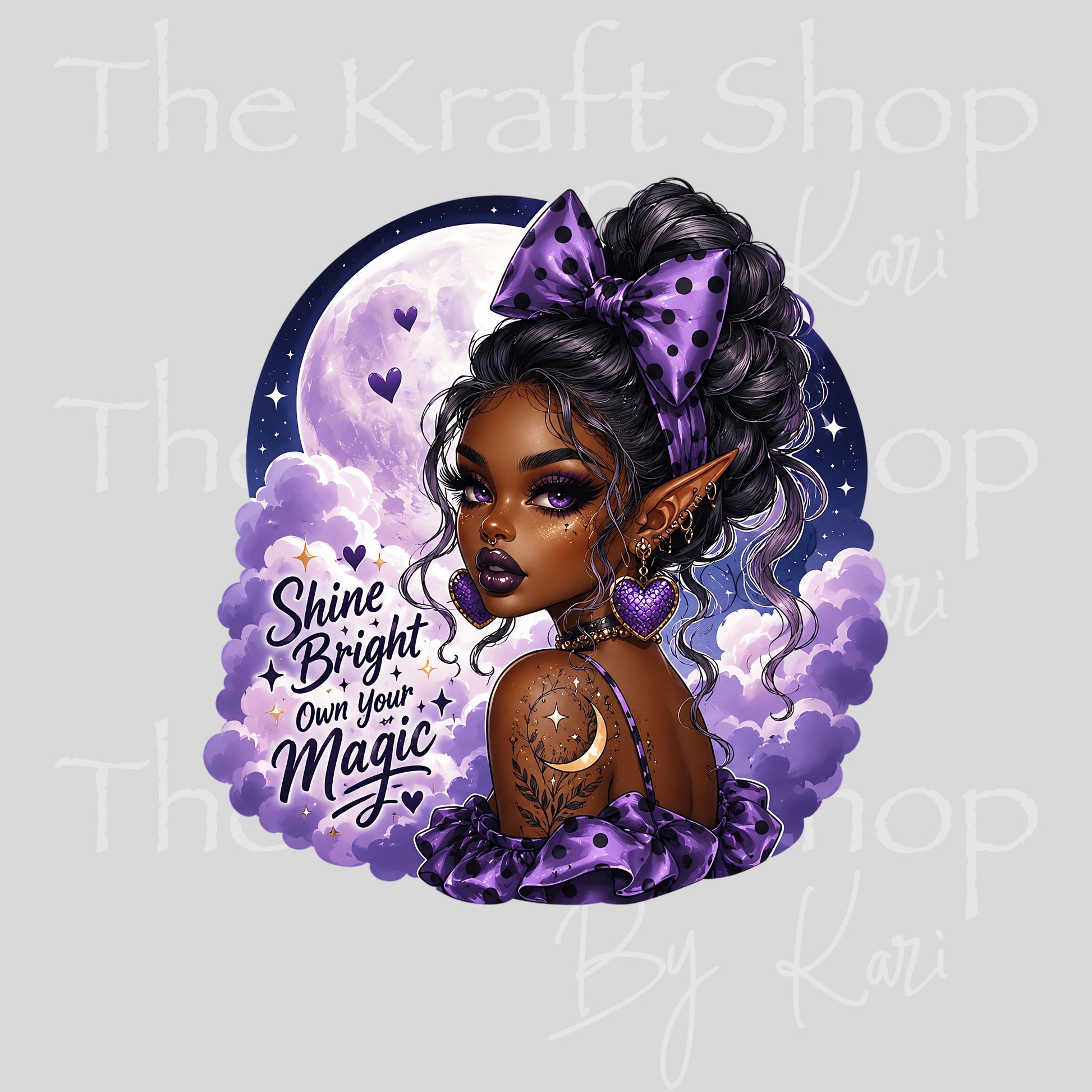 UV DTF Sticker print. Shine Bright Magic decal, tumbler decal, permanent sticker. #4822