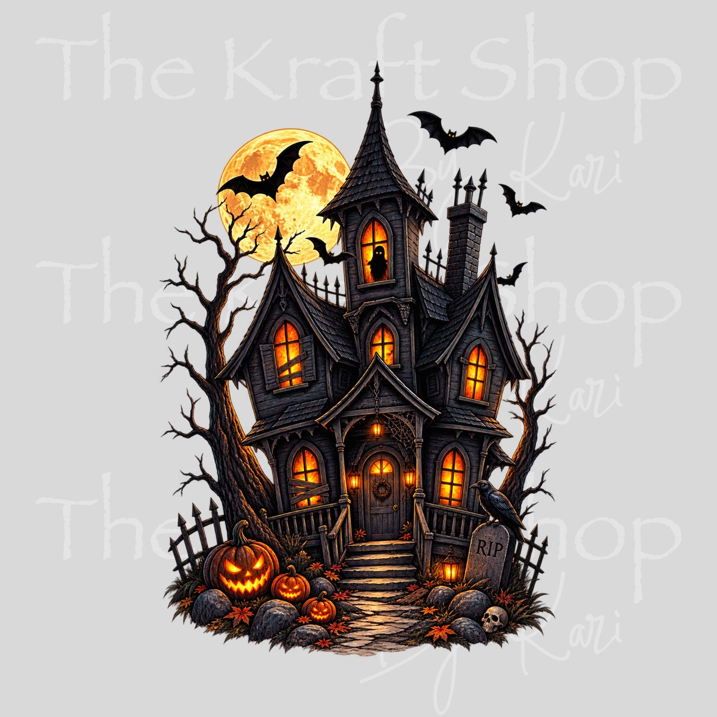UV DTF Sticker print. Haunted Mansion decal, tumbler decal, permanent sticker. #7771