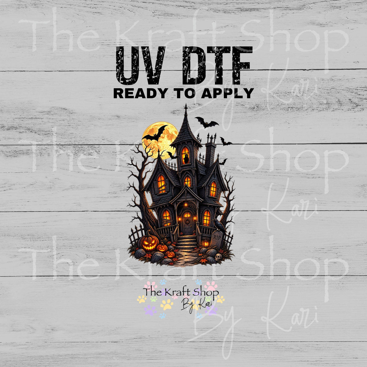 UV DTF Sticker print. Haunted Mansion decal, tumbler decal, permanent sticker. #7771