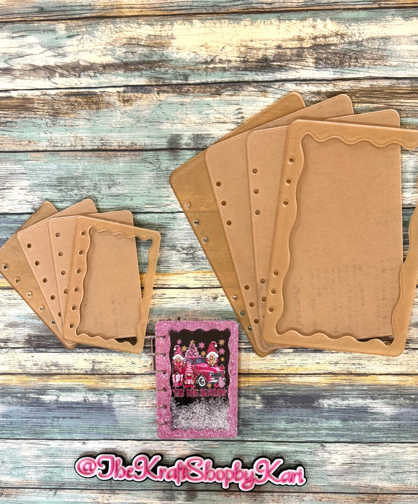 Acrylic peekaboo shaker notebook blank set DIY notebook