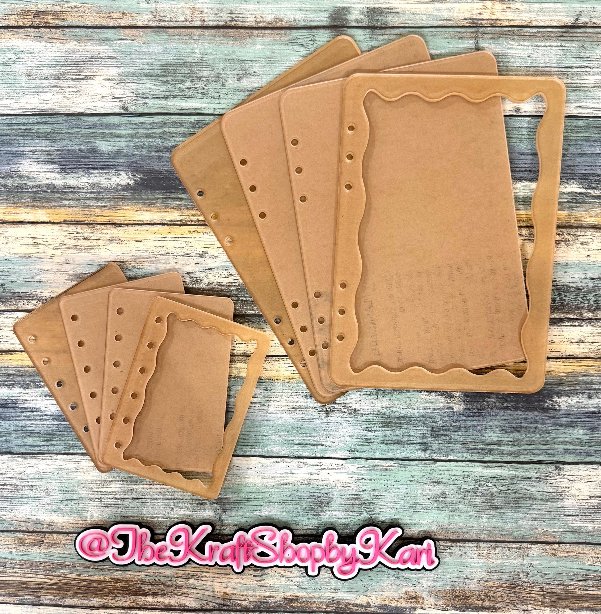 Acrylic peekaboo shaker notebook blank set DIY notebook