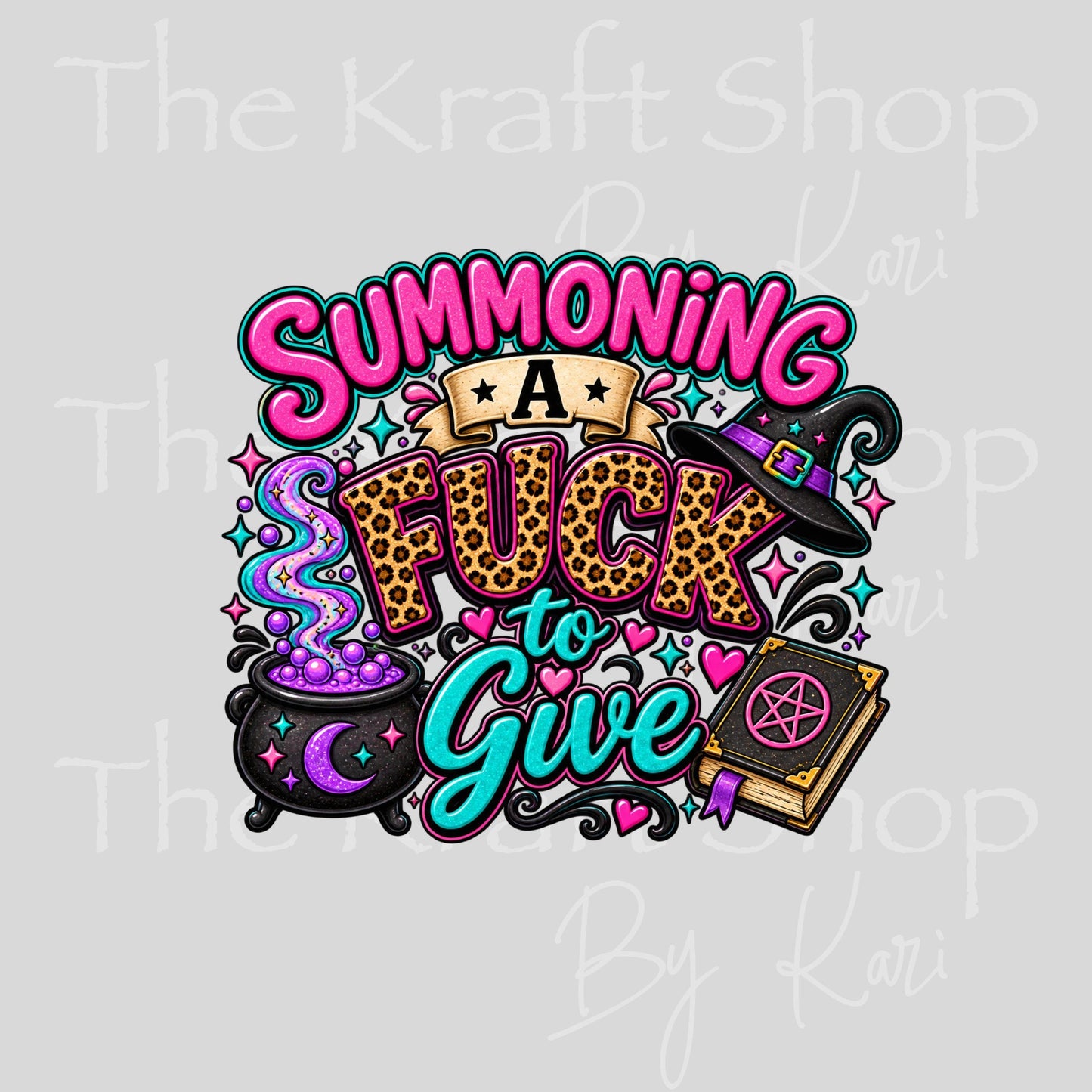 UV DTF Sticker print. Summoning decal, tumbler decal, permanent sticker. #4809