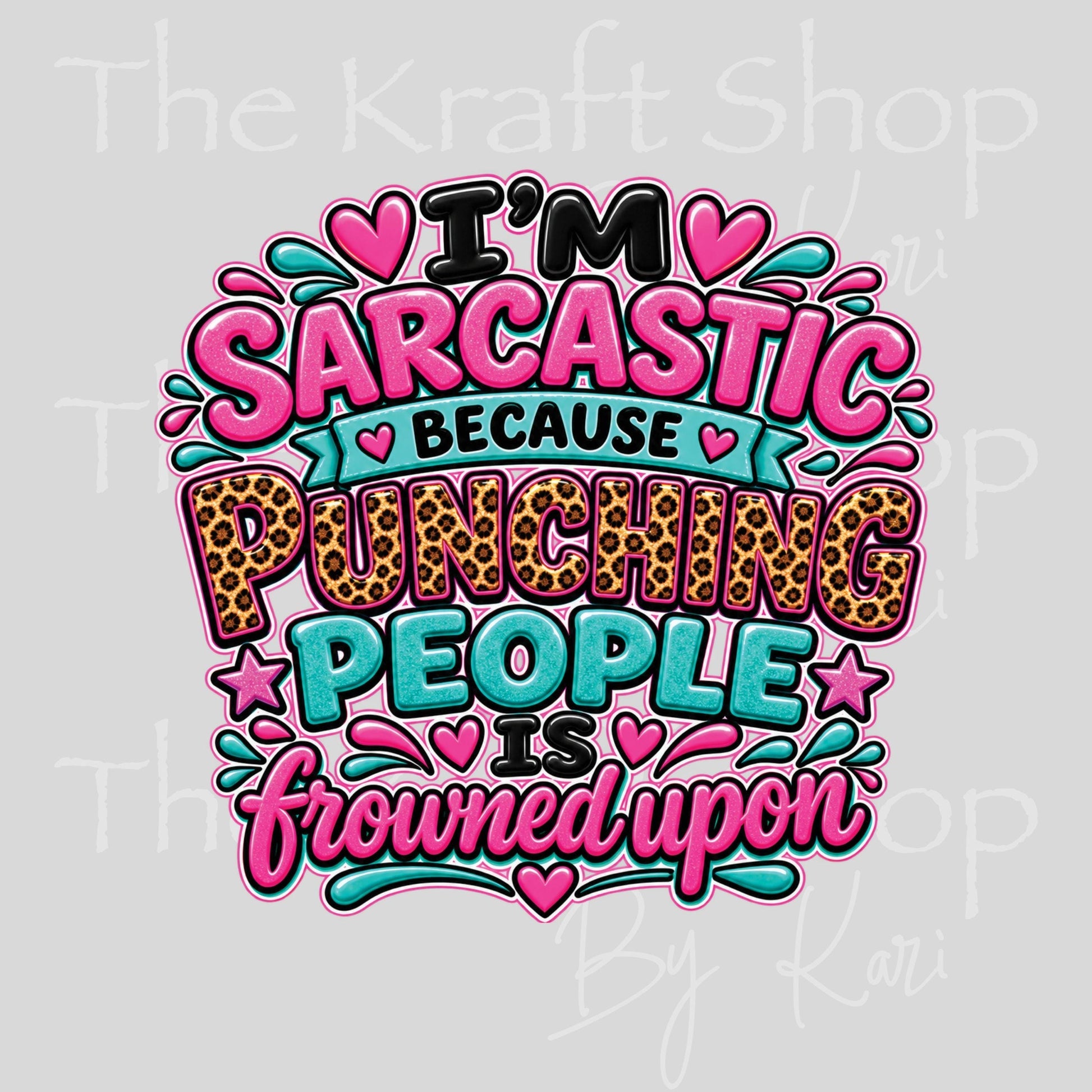 UV DTF Sticker print. I'm Sarcastic decal, tumbler decal, permanent sticker. #4810