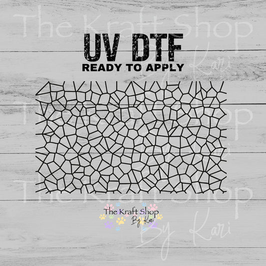 UV DTF Sticker print Stained Glass Element sheet decal, tumbler decal, permanent sticker. #10565
