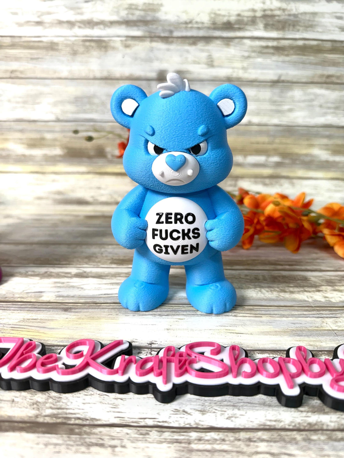 3D Swear Bear. Sarcastic Bear. Ready to ship.