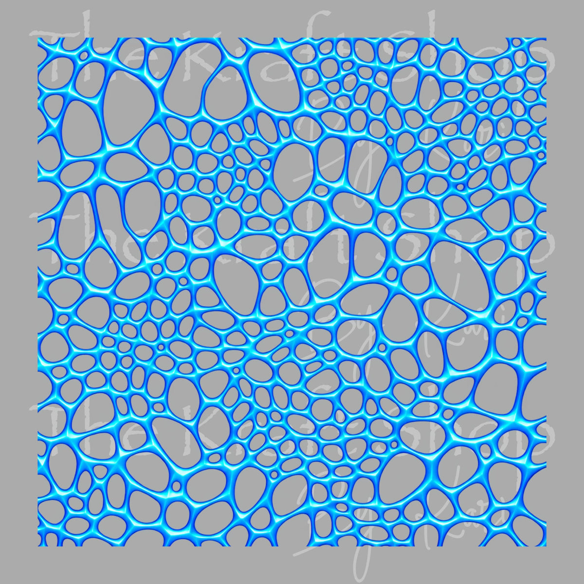 UV DTF Sticker print Electric Mesh Element sheet 8x8 or 10x10 decal, tumbler decal, permanent sticker. #2045