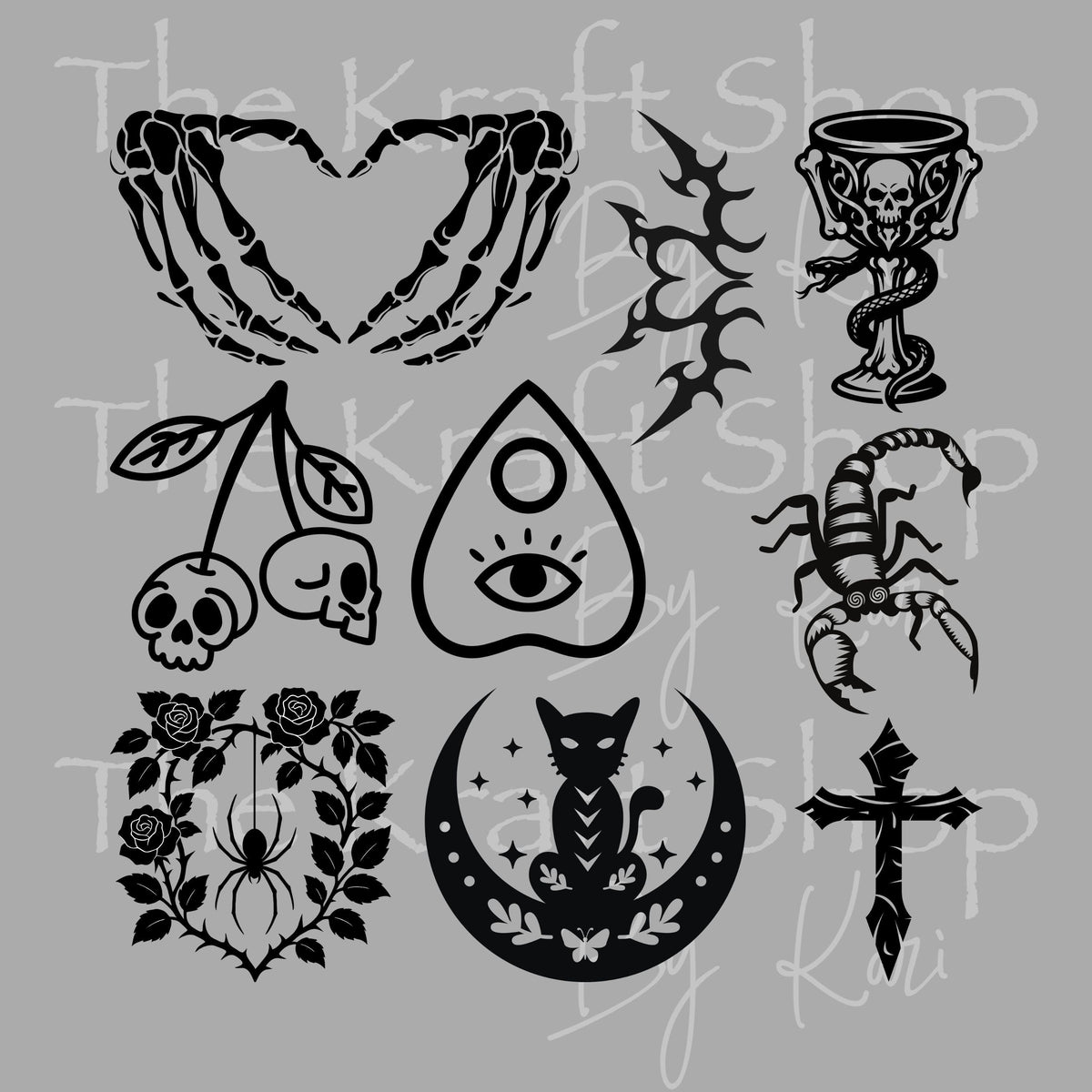 UV DTF Sticker Scorpion Element sheet 6x6 decal, permanent sticker. #2052