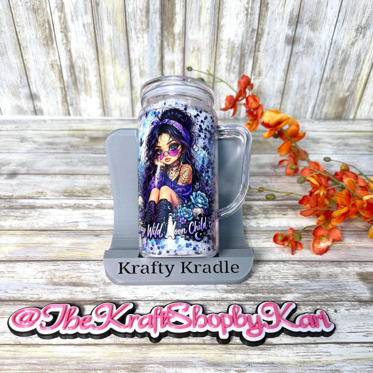 Krafty Kradle tumbler cradle. Crafters cradle. Cup cradle. Craft kit. DIY. Craft supply. Tumbler holder. Tumbler helper. Handmade
