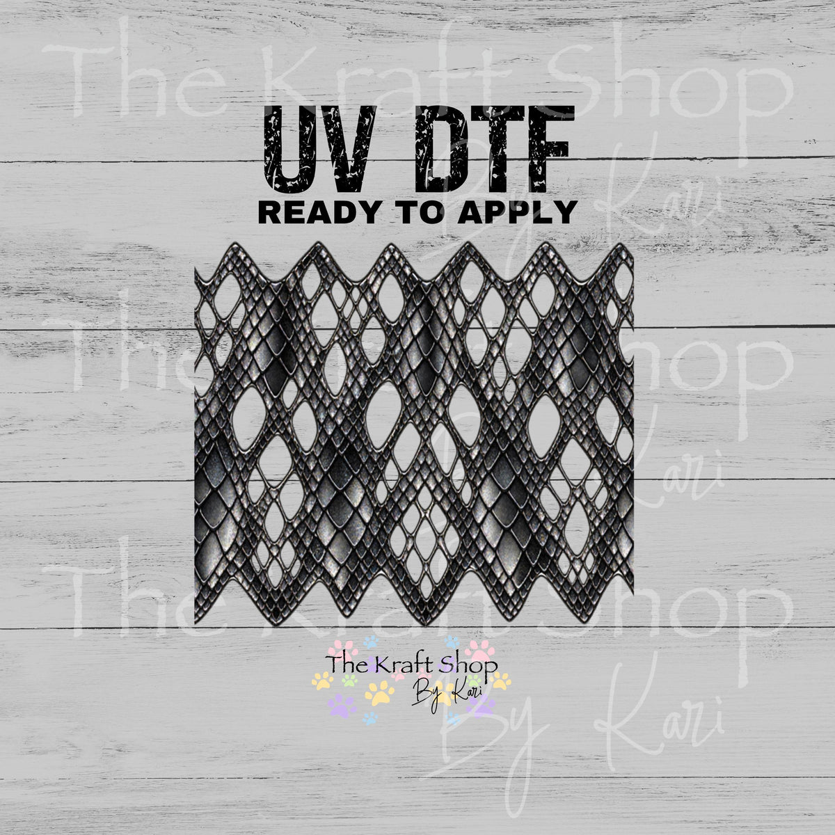 UV DTF Sticker print Snake Skin Dragon Scale Lattice mixed media bundle of band decals Element sheet decal #2049