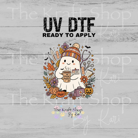 UV DTF Spooky Nurse sticker decal #6043