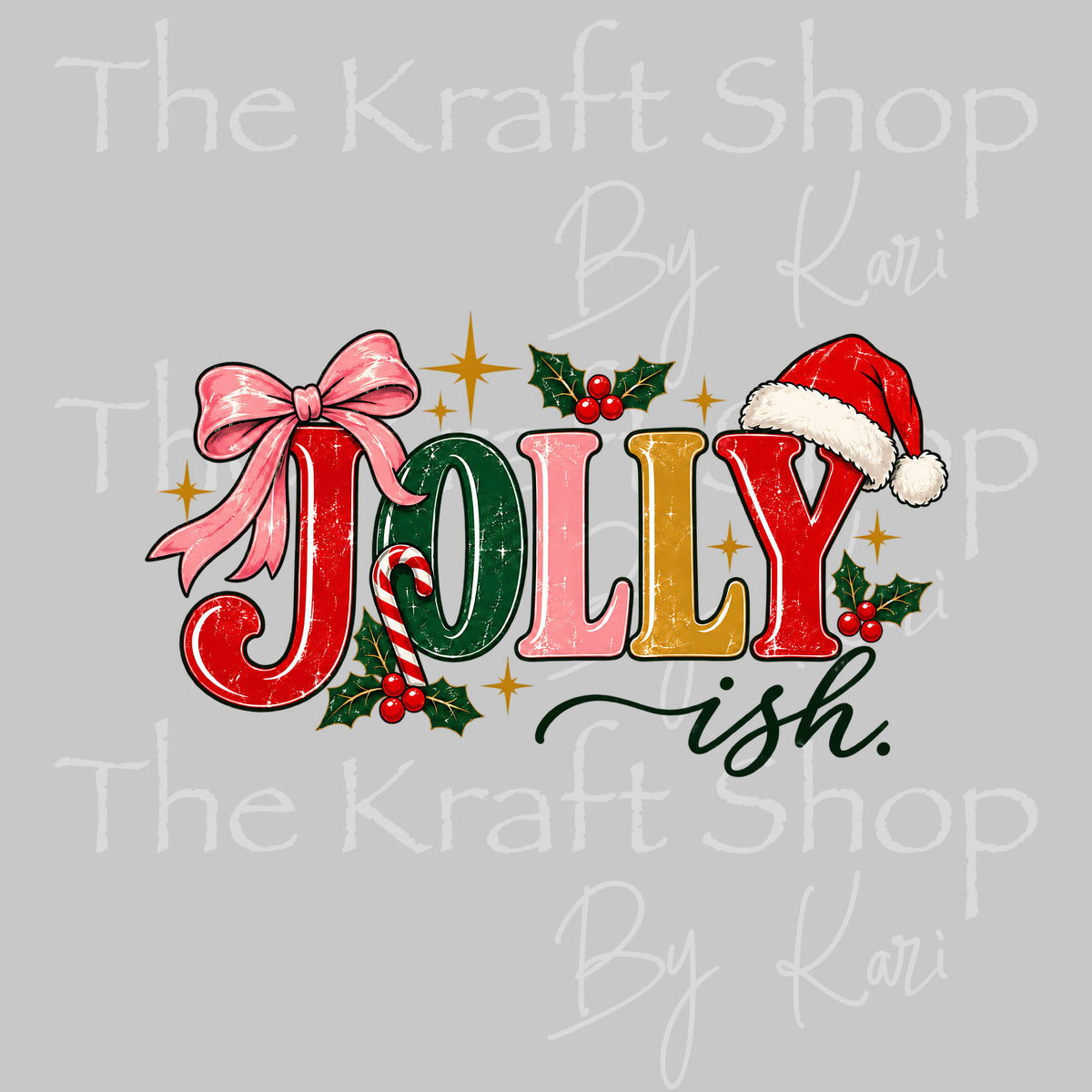 UV DTF Jollyish decal, tumbler decal, permanent sticker. #6063