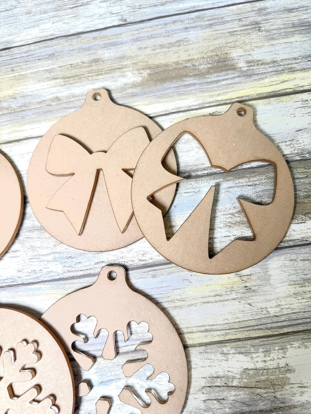 Christmas Ornament Acrylic blank set shapes. DIY ornaments. Acrylic keychain blanks. Acrylic shapes for crafts.