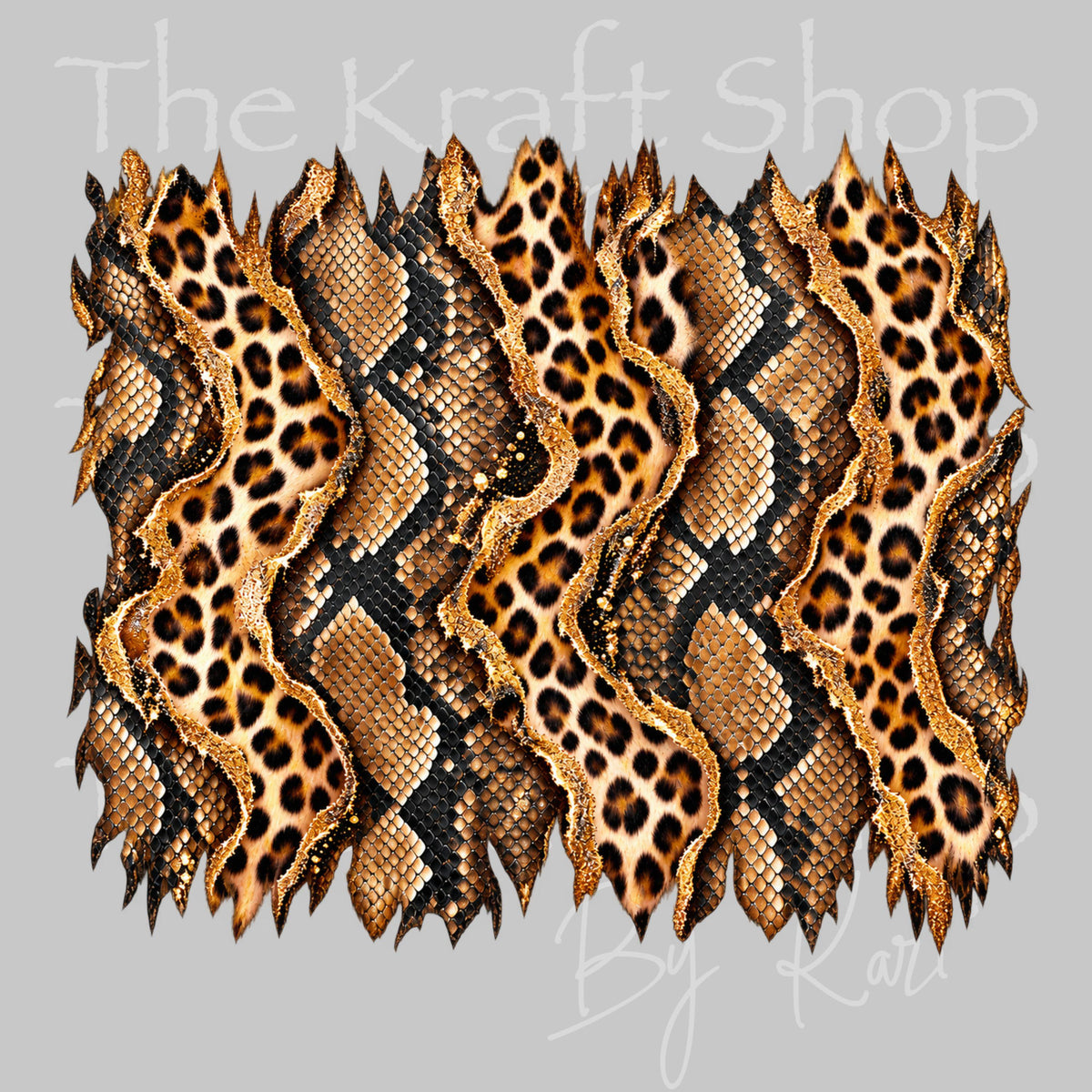 UV DTF Sticker print. Brown Black Leopard Snake Skin tumbler wrap decal, tumbler decal. UV wrap for tumbler. #5306